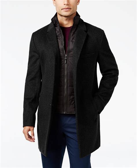 michael kors black mens jacket|Michael Kors jacket women overcoat.